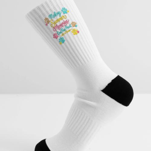Making Summer Memories Faux Embroidery - Tennis Socks