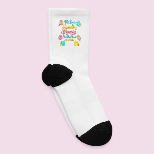 Making Summer Memories Faux Embroidery - Tennis Socks