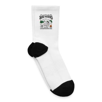 Boise Idaho Camping With Local Potato Harvest - Tennis Socks - white - Right