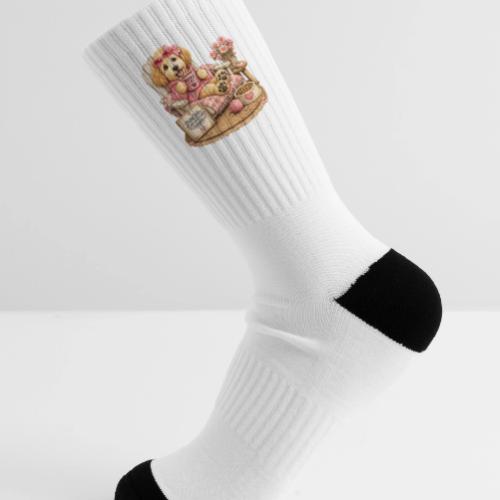 Just Enjoying Life Doodle Dog - Tennis Socks