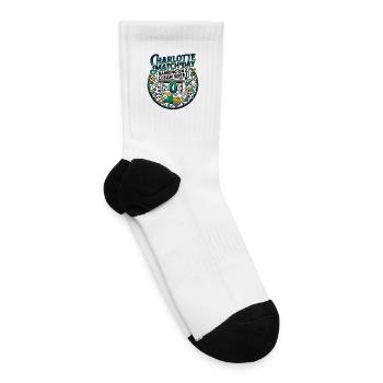 Charlotte Match Day Banking Clean Sheet - Tennis Socks - white - Right