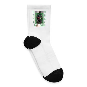 DONT MAKE B-A.I.-BIES (no background) - Tennis Socks - white - Right