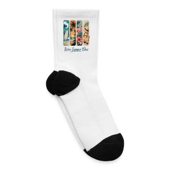 Retro Summer - Tennis Socks - white - Right