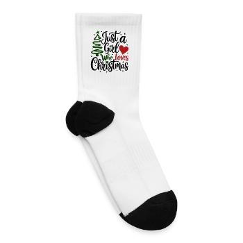 Christmas Girl - Tennis Socks - white - Right