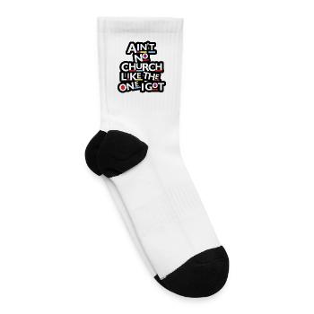 Ain't No Church Like The One I Got - Tennis Socks - white - Right