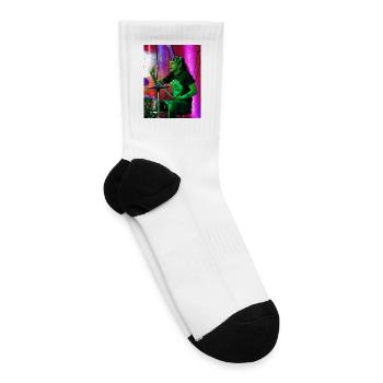 Kaleb The Drummer  - Tennis Socks - white - Right