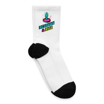 Beyond the Rift — The Awakening Core (Neon Isometr - Tennis Socks - white - Right