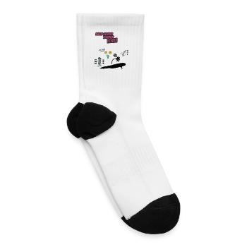 Back to School – Teacher Hero Mode ON - Tennis Socks - white - Right