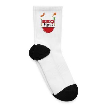 BBQ Time Grill Scene - Tennis Socks - white - Right