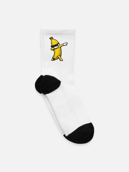 Dabbing Banana - Tennis Socks - white