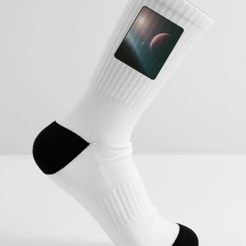 Deep Space Planet Horizon Art - Tennis Socks