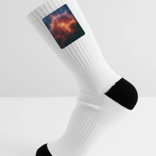 Exploding Supernova Space Art - Tennis Socks