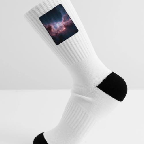 Radiant Cosmic Nebula Artwork - Tennis Socks