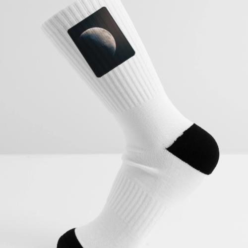 Crescent Moon Celestial Artwork - Tennis Socks