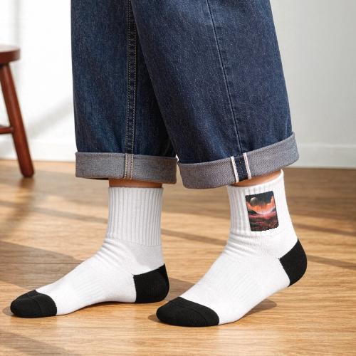 Moonlit Fantasy Flower Landscape - Tennis Socks
