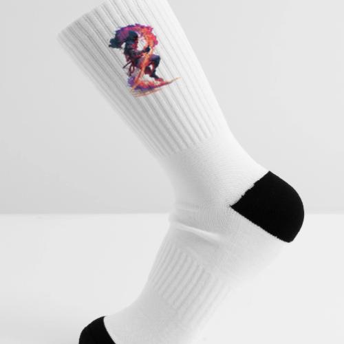 Flaming Ninja Warrior Fantasy Design - Tennis Socks
