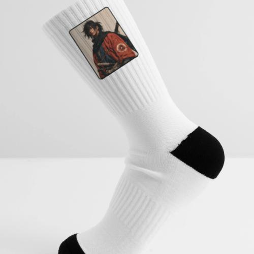 Young Samurai Warrior Portrait - Tennis Socks