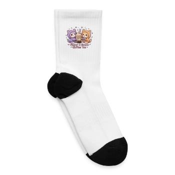 Coffee Duo Cozy Cat 2 Player - Tennis Socks - white - Right