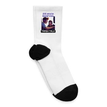 Skill Speaks Louder Than Trash Talk - Tennis Socks - white - Right