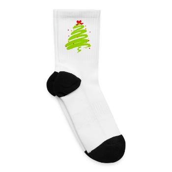  Christmas Tree - Tennis Socks - white - Right