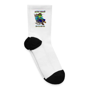 Western Bullfrog Rocks Through 2026 - Tennis Socks - white - Right