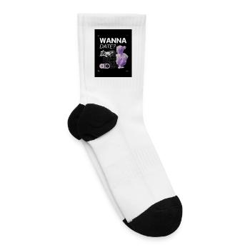 Wanna Date Retro Vibes Tee - Tennis Socks - white - Right