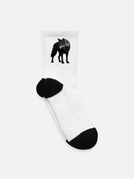 Noir Wolf Masked Spirit - Tennis Socks - white