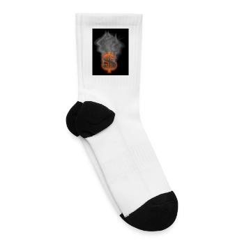 Dollar_mit_Rauch - Tennis Socks - white - Right