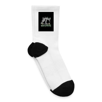 MoonWhispers Giraffe Nature Scene Tee - Tennis Socks - white - Right