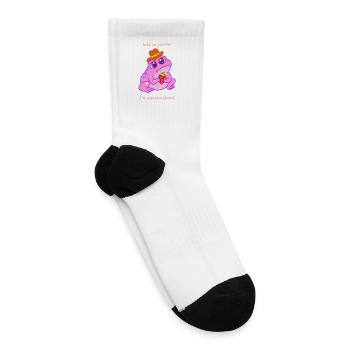 overstimulated cowboy frog - Tennis Socks - white - Right