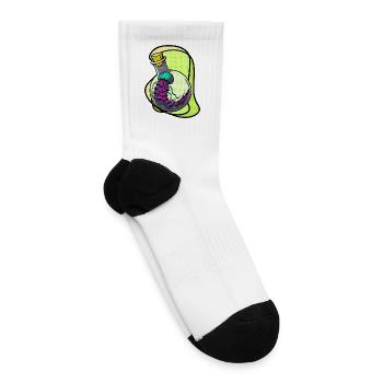 Neon Brain Bottle - Tennis Socks - white - Right