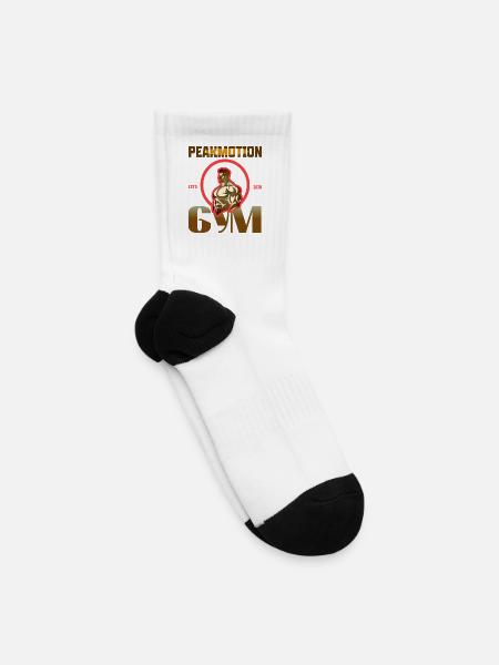 PeakMotion Gym Titan Emblem - Tennis Socks - white