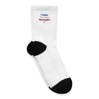 I Deliver The Cutest Firecrackers - Tennis Socks - white - Right