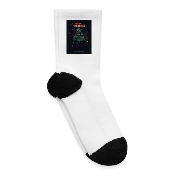 Code the Halls Christmas Tree - Tennis Socks - white - Right