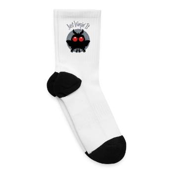 Just Wingin' It Mothman Mischief - Tennis Socks - white - Right
