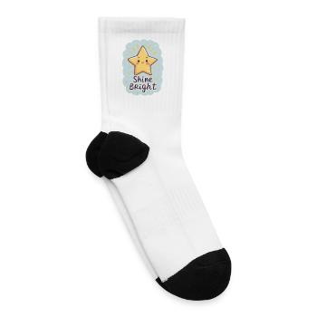 Shine Bright Star Sticker - Tennis Socks - white - Right