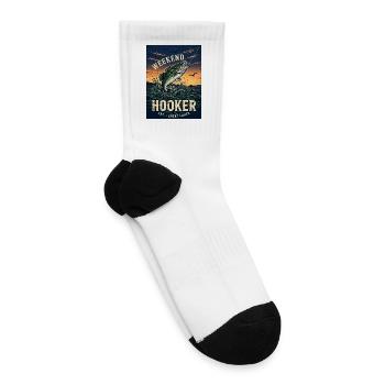 Weekend Hooker Angling Great Lakes - Tennis Socks - white - Right
