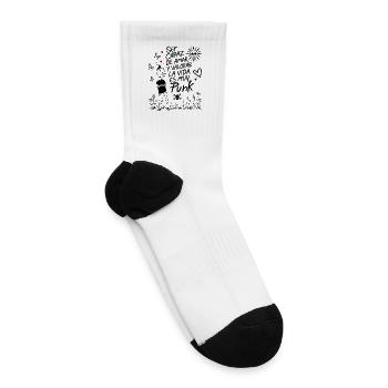 Punk Love and Life Sketch - Tennis Socks - white - Right