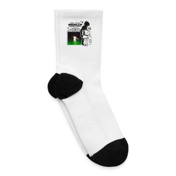 Midnight Echoes Collage - Tennis Socks - white - Right