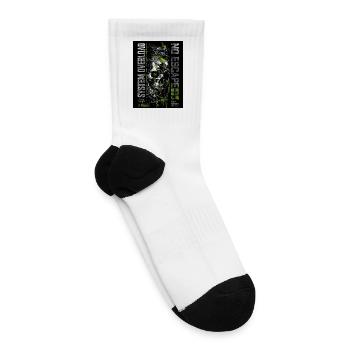 No Escape Skull Neon Trail - Tennis Socks - white - Right