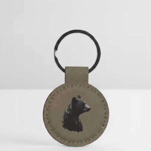 Forest Within the Bear - Round Shaped Keychain