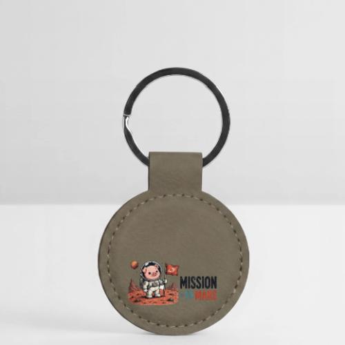 Mission To Mars Space Pig - Round Shaped Keychain