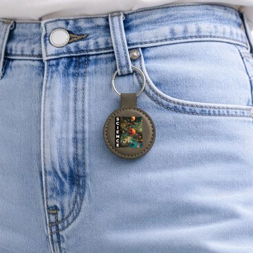 Atomic Science Vision - Round Shaped Keychain