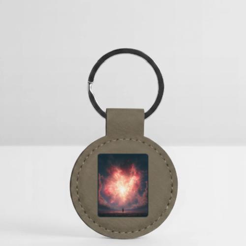 Supernova Sky Sci-Fi Artwork - Round Shaped Keychain