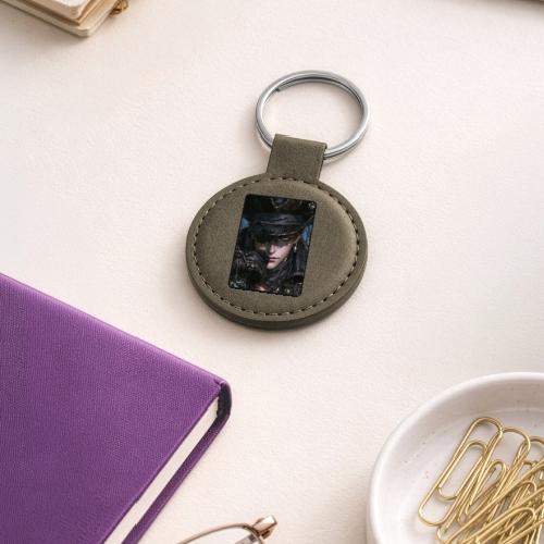 Dark Anime Pirate Warrior - Round Shaped Keychain