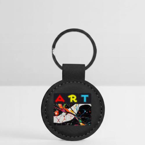 Art in Motion: Color Unleashed - Round Shaped Keychain