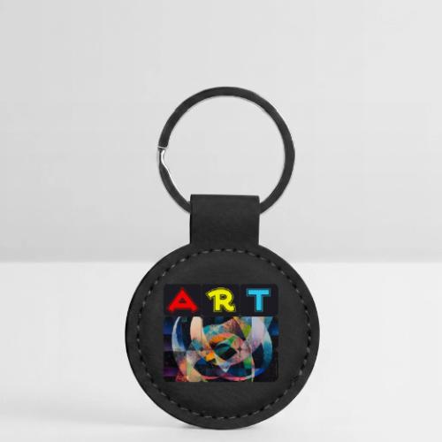 Art of Stripes and Shades - Round Shaped Keychain