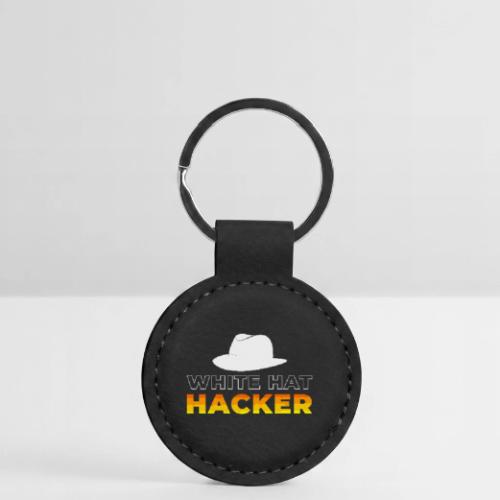 White Hat Hacker - Round Shaped Keychain