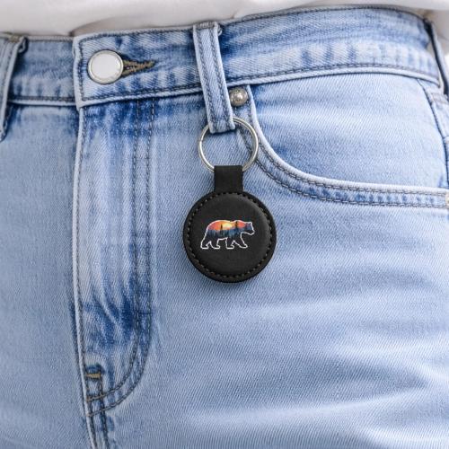 Mountain Spirit Bear - Round Shaped Keychain