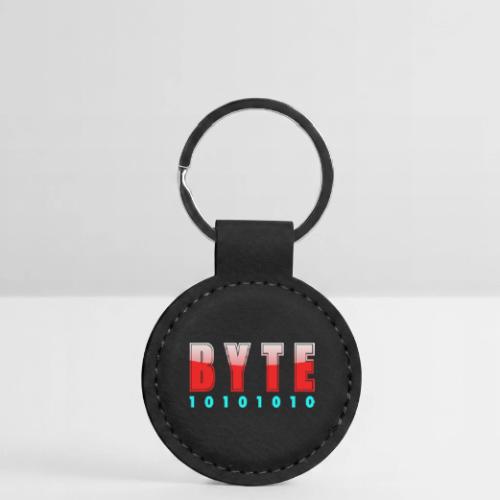 BYTE Binary Code Design - Round Shaped Keychain